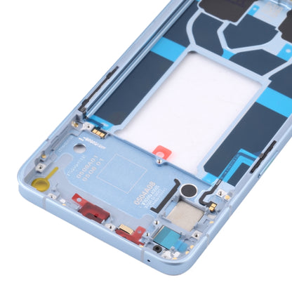 For OPPO Reno6 5G PEQM00 CPH2251 Original Front Housing LCD Frame Bezel Plate (Blue) - Frame Bezel Plate by PMC Jewellery | Online Shopping South Africa | PMC Jewellery