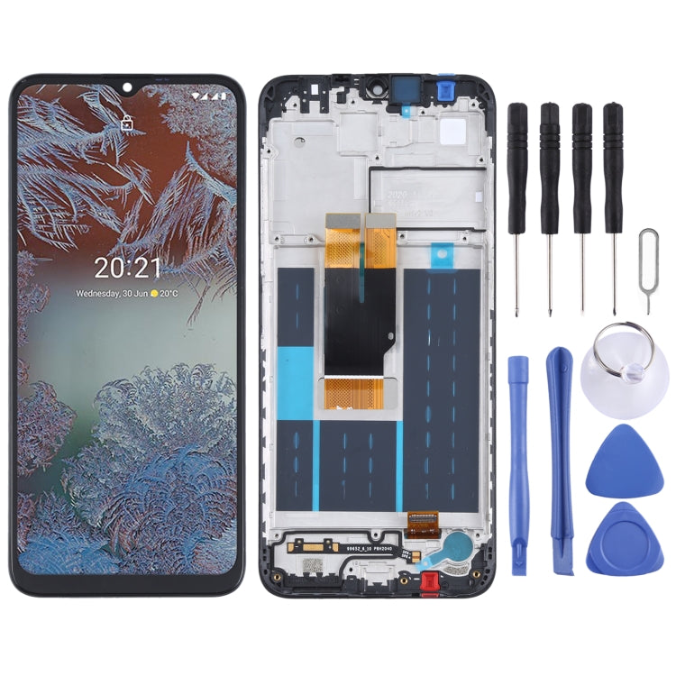 TFT LCD Screen for Nokia G10/G20 Digitizer Full Assembly with Frame (Black) - free shipping - PMC TechLife - Order now!