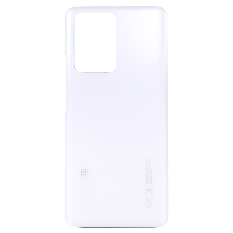 Glass Battery Back Cover for Xiaomi 11T/11T Pro(White) - Back Cover by PMC Jewellery | Online Shopping South Africa | PMC Jewellery