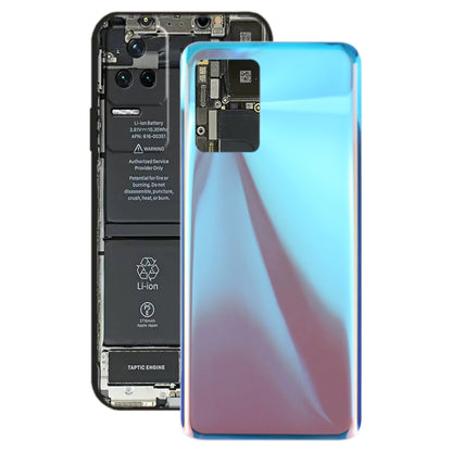 Glass Battery Back Cover for Xiaomi Redmi K50 / Redmi K50 Pro(Blue) - Back Cover by PMC Jewellery | Online Shopping South Africa | PMC Jewellery