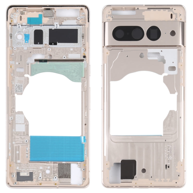 For Google Pixel 7 Front Housing LCD Frame Bezel Plate(Gold) - Frame Bezel Plate by PMC Jewellery | Online Shopping South Africa | PMC Jewellery