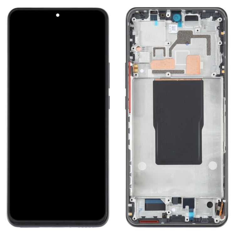 Original AMOLED LCD Screen For Xiaomi Redmi K50 Ultra / 12T / 12T Pro Digitizer Full Assembly with Frame (Black) - LCD Screen by PMC Jewellery | Online Shopping South Africa | PMC Jewellery