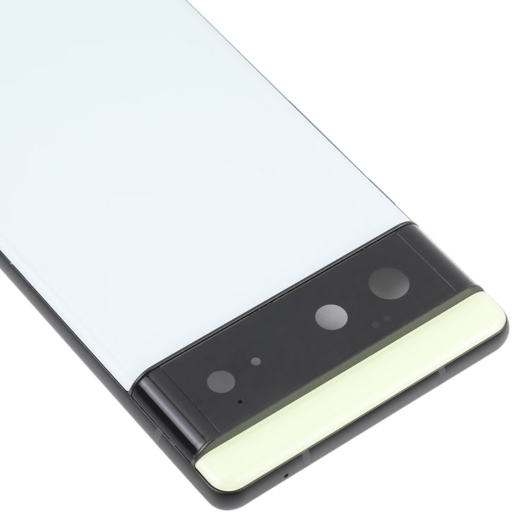 For Google Pixel 6 Battery Back Cover with Middle Frame(White) - Back Cover by PMC TechLife | Online Shopping South Africa | PMC TechLife