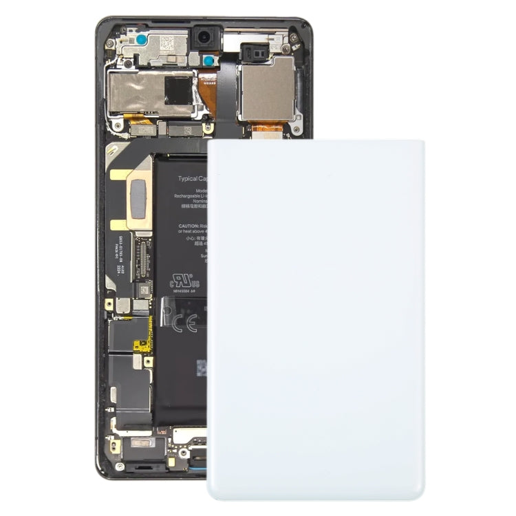 For Google Pixel 7 Pro OEM Battery Back Cover(White) - Back Cover by PMC TechLife | Online Shopping South Africa | PMC TechLife