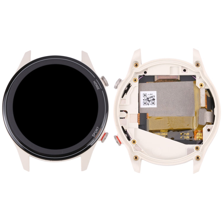 Original LCD Screen For Xiaomi Mi Watch / Watch Color Sport / Watch Revolve Active Digitizer Full Assembly with Frame (White) - free shipping - PMC TechLife - Order now!