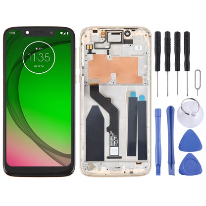 Original LCD Screen For Motorola Moto G6 Play Digitizer Full Assembly With Frame(Gold) - LCD Screen by PMC Jewellery | Online Shopping South Africa | PMC Jewellery