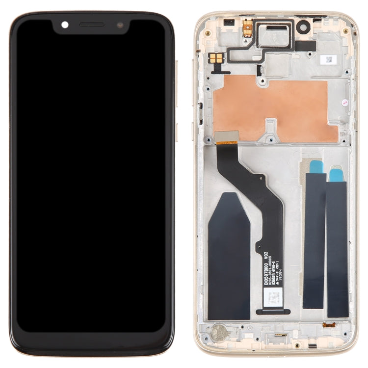 Original LCD Screen For Motorola Moto G6 Play Digitizer Full Assembly With Frame(Gold) - LCD Screen by PMC Jewellery | Online Shopping South Africa | PMC Jewellery