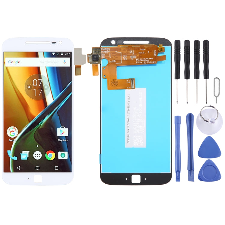 Original LCD Screen For Motorola Moto G4 Plus with Digitizer Full Assembly (White) - LCD Screen by PMC Jewellery | Online Shopping South Africa | PMC Jewellery