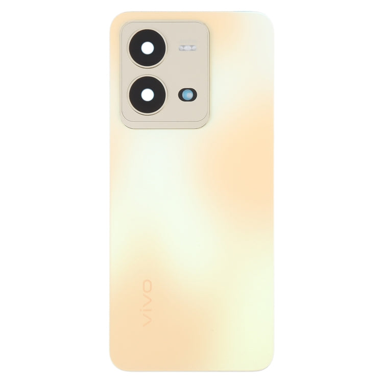 For vivo V25 Original Battery Back Cover with Camera Lens Cover(Gold) - Back Cover by PMC Jewellery | Online Shopping South Africa | PMC Jewellery