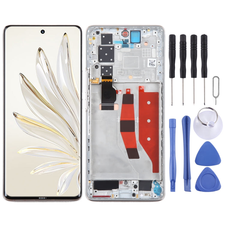 Original LCD Screen For Honor 70 Pro Digitizer Full Assembly with Frame(Gold) - LCD Screen by PMC Jewellery | Online Shopping South Africa | PMC Jewellery