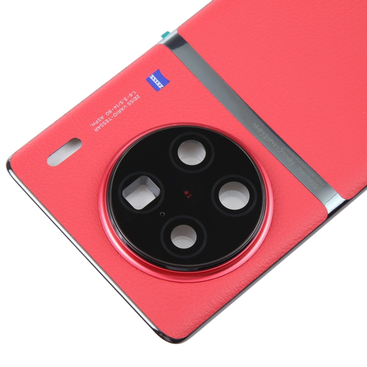 For vivo X90 Pro+ Original Battery Back Cover with Camera Lens Cover(Red) - Back Cover by PMC Jewellery | Online Shopping South Africa | PMC Jewellery