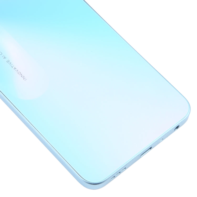 For OPPO A58 Original Battery Back Cover with Middle Frame(Blue) - Back Cover by PMC TechLife | Online Shopping South Africa | PMC TechLife