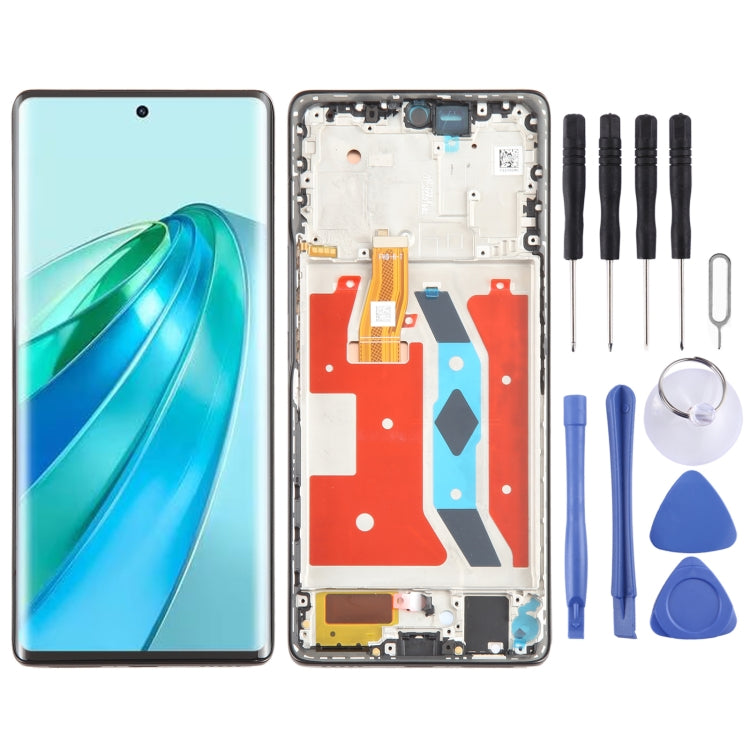 For Honor X9A Original LCD Screen Digitizer Full Assembly with Frame (Black) - LCD Screen by PMC TechLife | Online Shopping South Africa | PMC TechLife