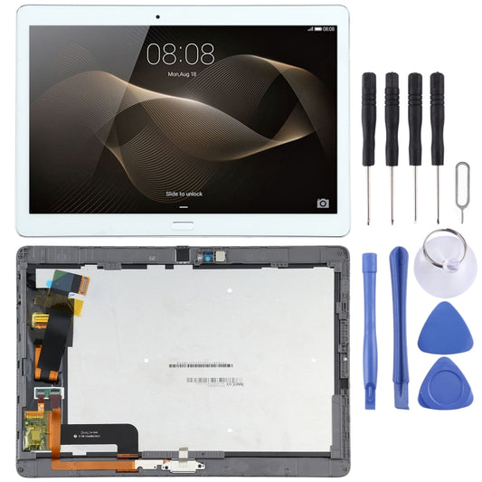 Original LCD Screen For Huawei MediaPad M2 10.0 M2-A01W/M2-A01L Digitizer Full Assembly With Frame(White) - LCD Screen by PMC Jewellery | Online Shopping South Africa | PMC Jewellery