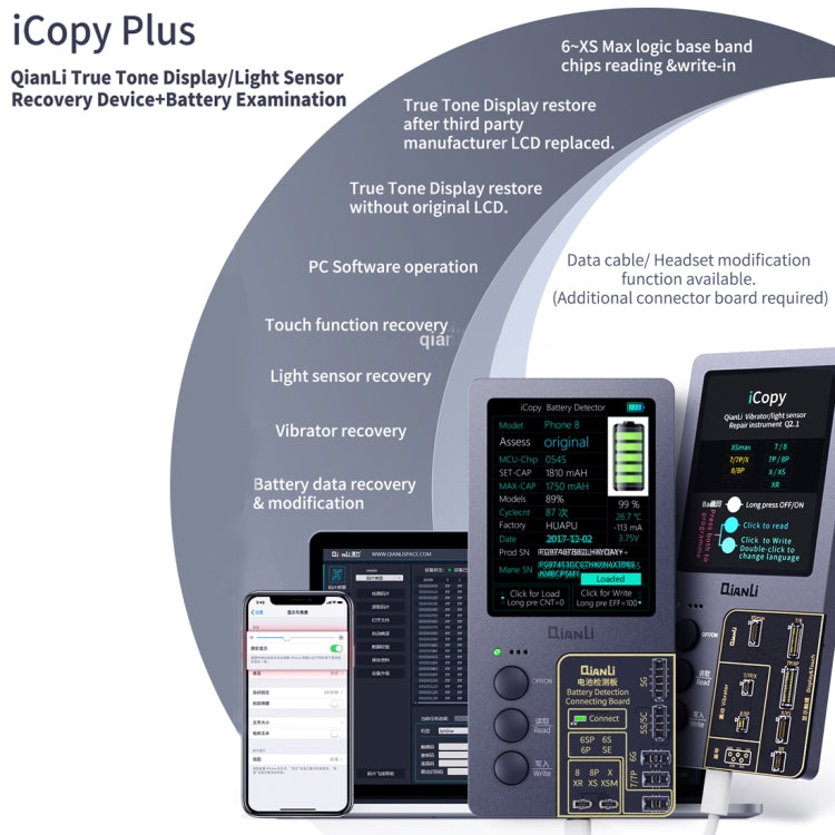 Qianli iCopy Plus 3 in 1 LCD Screen Original Color Repair Programmer For iPhone - Repair Programmer by QIANLI | Online Shopping South Africa | PMC Jewellery