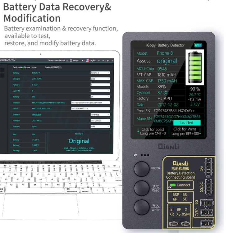 Qianli iCopy Plus 3 in 1 LCD Screen Original Color Repair Programmer For iPhone - Repair Programmer by QIANLI | Online Shopping South Africa | PMC Jewellery