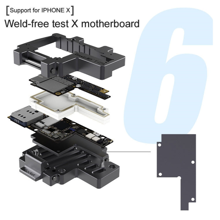 Qianli iSocket 3 In 1 Motherboard Layered Test Frame Upper Lower Layers Logic Board Function Fast Test Holder For iPhone X / XS / XS Max - Repair Fixture by QIANLI | Online Shopping South Africa | PMC Jewellery