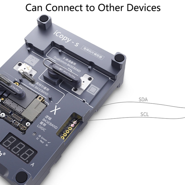 Qianli iCopy-S Double Sided Chip Test Stand 4 in1 Logic Baseband EEPROM Chip Non-removal For iPhone 7 / 7 Plus / 8 / 8 Plus - Repair Platform by QIANLI | Online Shopping South Africa | PMC Jewellery