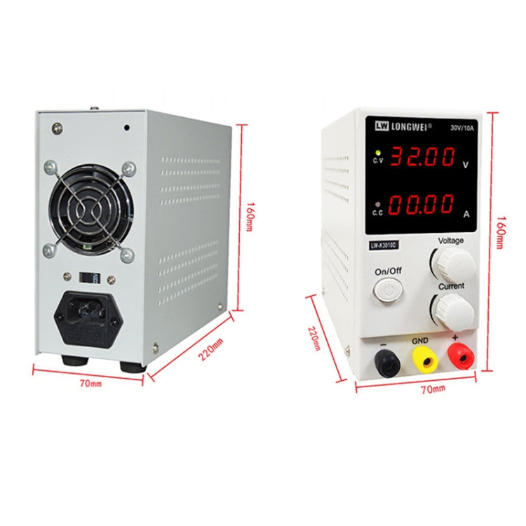 K3010D 30V 10A DC Switching Regulated Powers Supply Phone Repair Voltage Regulator(US Plug) - Power Supply by PMC Jewellery | Online Shopping South Africa | PMC Jewellery