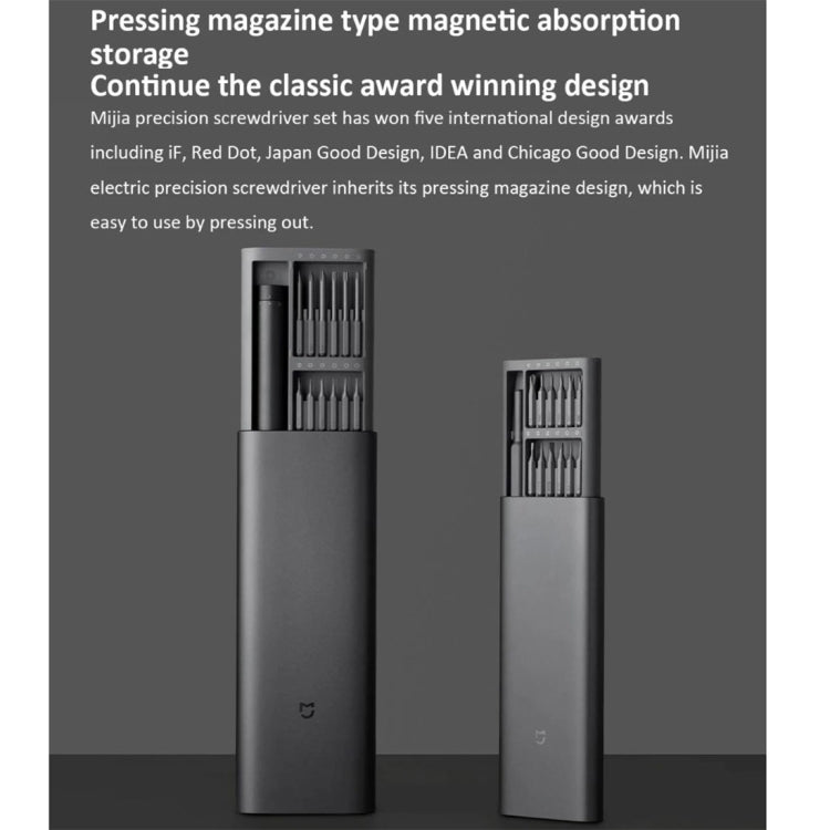 25 in 1 Original Xiaomi Mijia Electric Precision Screwdriver Kit Rechargeable Magnetic Aluminum Case - free shipping - PMC TechLife - Order now!