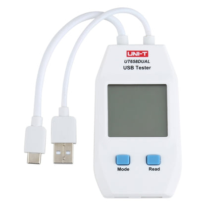 UNI-T USB Voltmeter Ammeter Tester UT658DUAL - Test Tools by PMC Jewellery | Online Shopping South Africa | PMC Jewellery