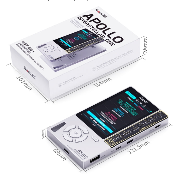 Qianli Apollo Interstellar One Multifunctional Restore Detection Device (International Edition) For iPhone 11/11 Pro Max/11 Pro/X/XS/XS Max/XR/8/8 Plus/7/7 Plus - free shipping - PMC TechLife - Order now!
