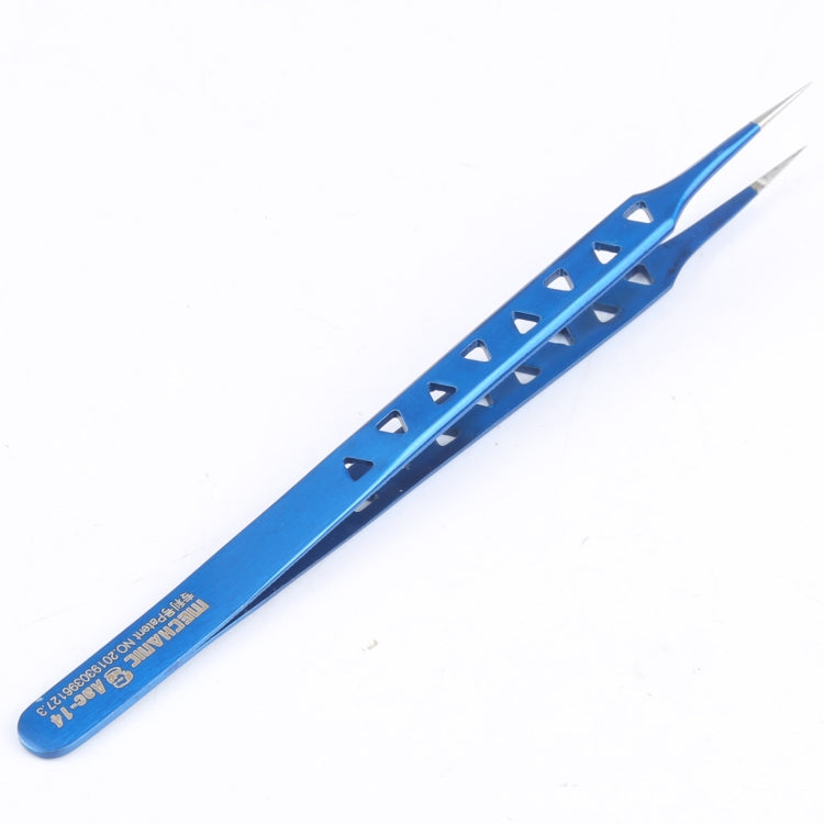 Mechanic Aac-14 Straight Precision Stainless Steel Tweezers - Tweezers by MECHANIC | Online Shopping South Africa | PMC TechLife | Buy Now Pay Later Mobicred