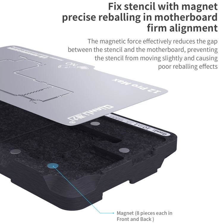 Qianli 10 in 1 Middle Frame Reballing Platform For iPhone X / XS / XS Max / 11 / 11 Pro / 11 Pro Max / 12 / 12 Pro / 12 mini / 12 Pro Max - Repair Platform by QIANLI | Online Shopping South Africa | PMC TechLife | Buy Now Pay Later Mobicred