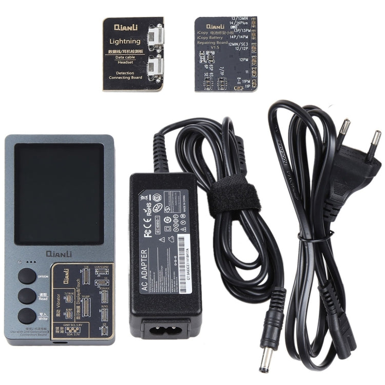 For iPhone 6 - 14 Pro Max 3 in 1 Qianli iCopy Plus 2.2 Repair Detection Programmer Set, Plug: US - free shipping - PMC TechLife - Order now!