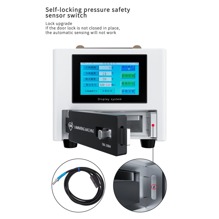 TBK 208M 3 in 1 Mini LCD Screen Vacuum Laminating Machine, EU Plug - free shipping - PMC TechLife - Order now!