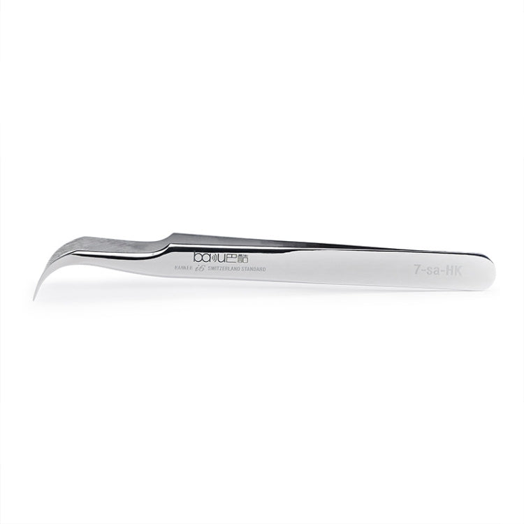 BAKU BA-i6-7-sa Stainless Steel Curved Tweezers - Tweezers by BAKU | Online Shopping South Africa | PMC Jewellery