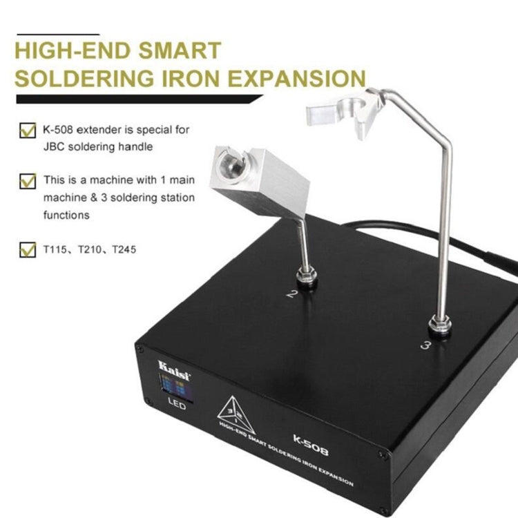 Kaisi K508 Soldering Station Extension Box Support T210/C115/T245 Handle Holder, UK Plug - Repair Platform by Kaisi | Online Shopping South Africa | PMC Jewellery