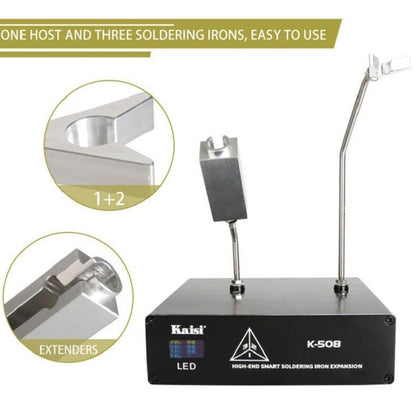 Kaisi K508 Soldering Station Extension Box Support T210/C115/T245 Handle Holder, UK Plug - Repair Platform by Kaisi | Online Shopping South Africa | PMC Jewellery