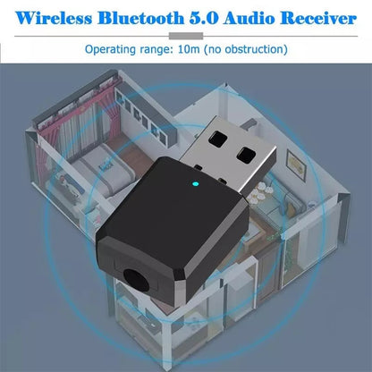 ZF169 Bluetooth5.0  Audio Receiver USB Bluetooth Adapter Bluetooth Transmitter Support Win8/10 - Audio Receiver Transmitter by PMC Jewellery | Online Shopping South Africa | PMC Jewellery