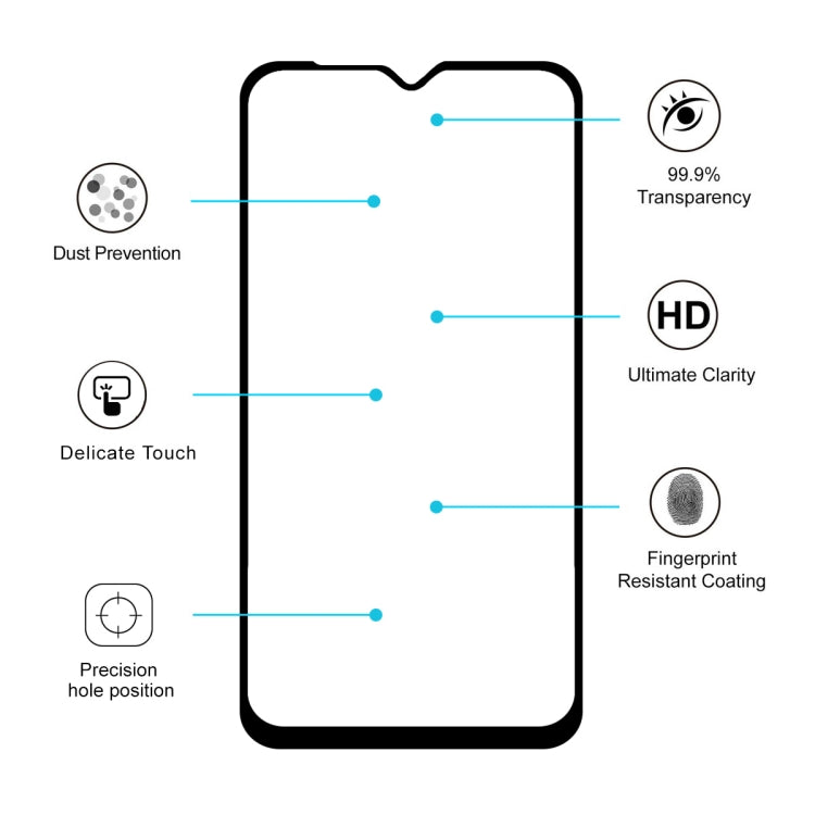 ENKAY Hat-prince Full Glue 0.26mm 9H 2.5D Tempered Glass Film for Samsung Galaxy A10 - Galaxy Tempered Glass by ENKAY | Online Shopping South Africa | PMC TechLife | Buy Now Pay Later Mobicred