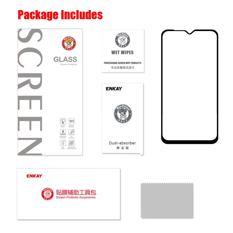 ENKAY Hat-prince Full Glue 0.26mm 9H 2.5D Tempered Glass Film for Samsung Galaxy A10 - Galaxy Tempered Glass by ENKAY | Online Shopping South Africa | PMC TechLife | Buy Now Pay Later Mobicred
