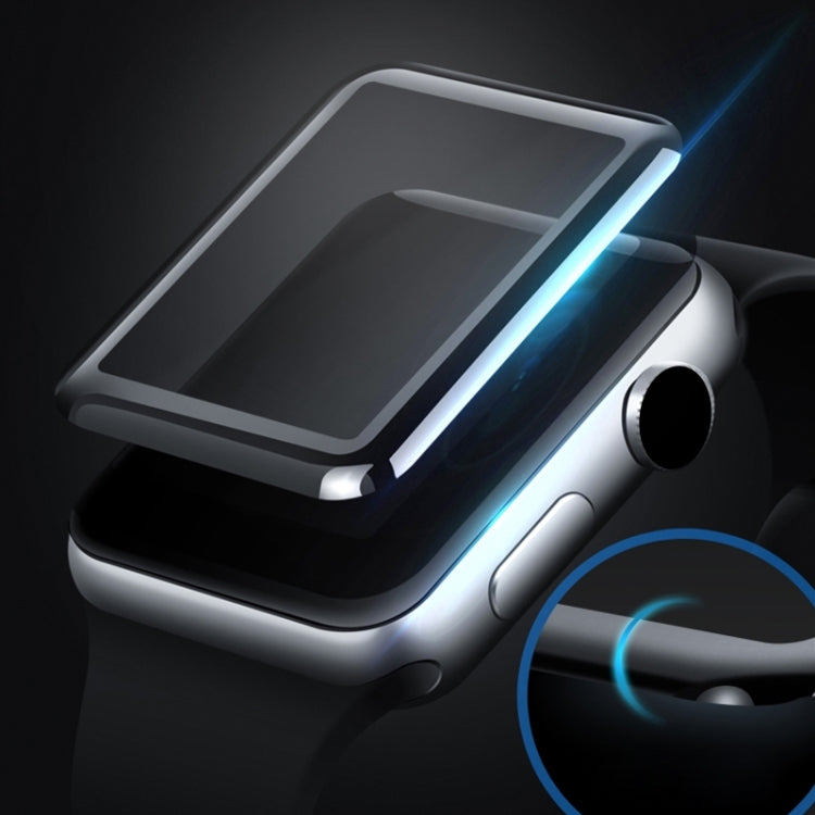 2 PCS mocolo 0.33mm 9H 3D Round Edge Tempered Glass Film for Apple Watch Series 3 38mm - Watch Cases by mocolo | Online Shopping South Africa | PMC TechLife | Buy Now Pay Later Mobicred
