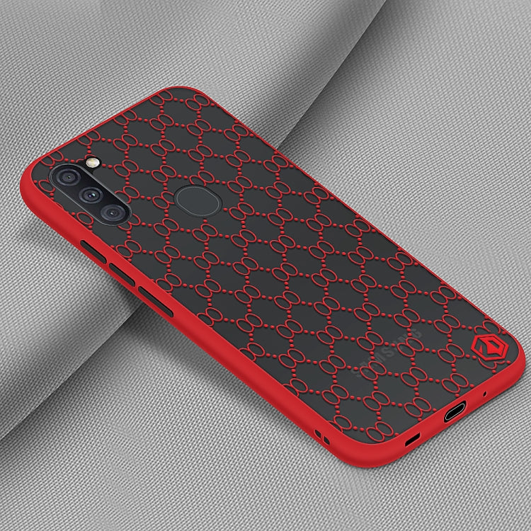For Samsung Galaxy A11 US PINWUYO Series 2 Generation PC + TPU Anti-drop All-inclusive  Protective Case(Red) - Galaxy Phone Cases by PINWUYO | Online Shopping South Africa | PMC TechLife | Buy Now Pay Later Mobicred
