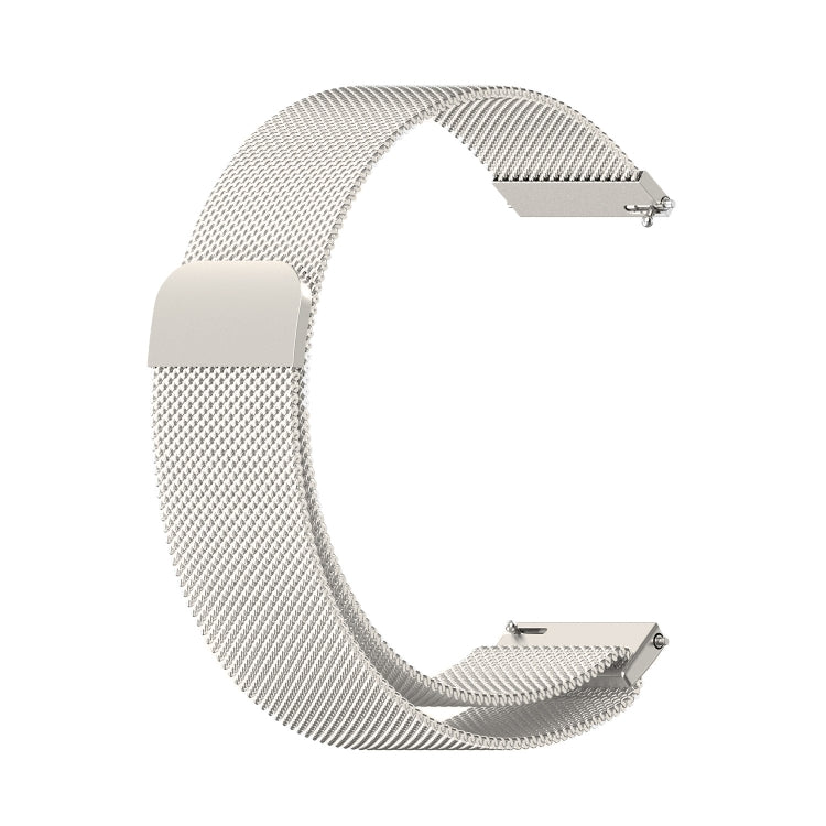 For Honor Magic Watch 2 / Samsung Galaxy Active 2 18mm Milan Stainless Steel Mesh Watch Band(Starlight) - Watch Bands by PMC TechLife | Online Shopping South Africa | PMC TechLife