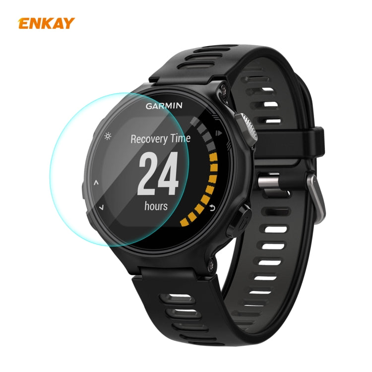 Compatible with Garmin Compatible witherunner 735 / 735XT ENKAY Hat-Prince 0.2mm 9H 2.15D Curved Edge Tempered Glass Screen Protector  Watch Film - Screen Protector by ENKAY | Online Shopping South Africa | PMC TechLife | Buy Now Pay Later Mobicred
