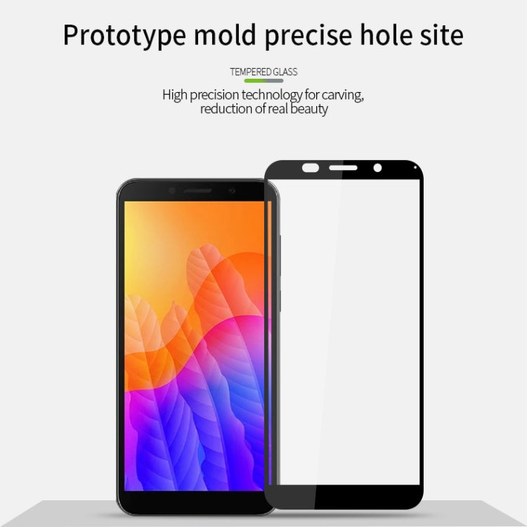 For Huawei  Y5P/Y5 Prime PINWUYO 9H 2.5D Full Screen Tempered Glass Film(Black) - Huawei Tempered Glass by PINWUYO | Online Shopping South Africa | PMC TechLife | Buy Now Pay Later Mobicred