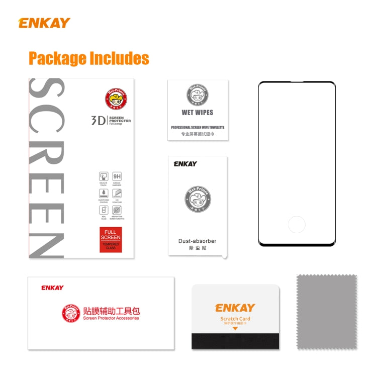 For Samsung Galaxy S10+ ENKAY Hat-Prince 0.26mm 9H 3D Full Glue Explosion-proof Full Screen Curved Heat Bending Tempered Glass Film - Galaxy Tempered Glass by ENKAY | Online Shopping South Africa | PMC TechLife | Buy Now Pay Later Mobicred