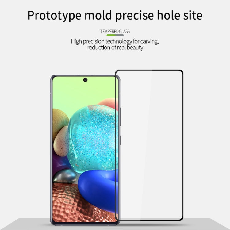 For Samsung Galaxy A71 5G PINWUYO 9H 2.5D Full Screen Tempered Glass Film(Black) - Galaxy Tempered Glass by PINWUYO | Online Shopping South Africa | PMC TechLife | Buy Now Pay Later Mobicred