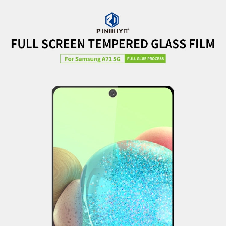 For Samsung Galaxy A71 5G PINWUYO 9H 2.5D Full Screen Tempered Glass Film(Black) - Galaxy Tempered Glass by PINWUYO | Online Shopping South Africa | PMC TechLife | Buy Now Pay Later Mobicred