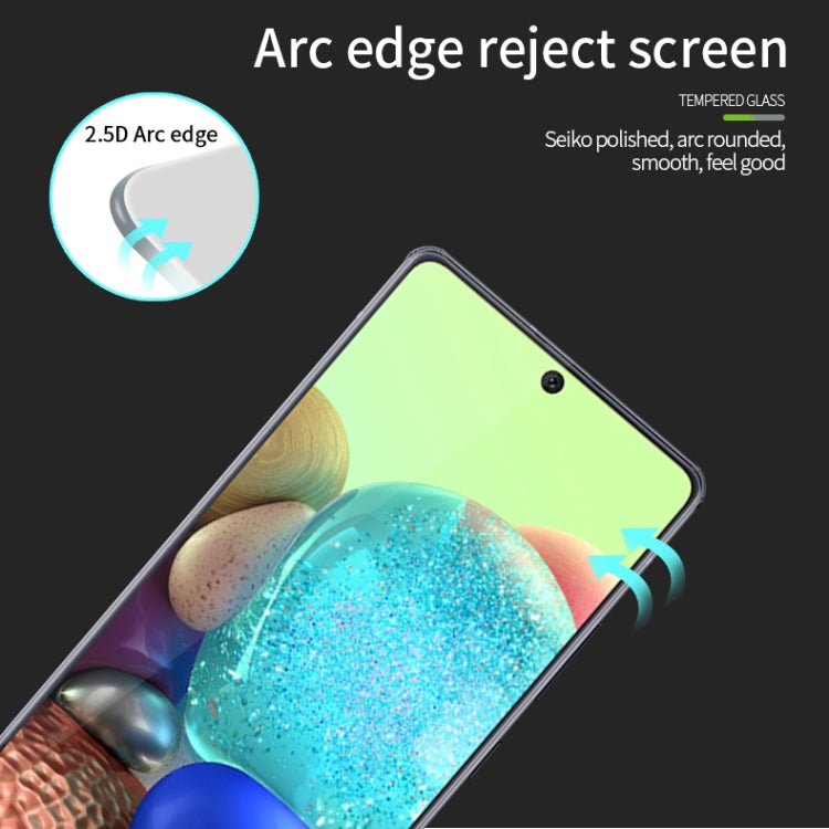 For Samsung Galaxy A71 5G PINWUYO 9H 2.5D Full Screen Tempered Glass Film(Black) - Galaxy Tempered Glass by PINWUYO | Online Shopping South Africa | PMC TechLife | Buy Now Pay Later Mobicred
