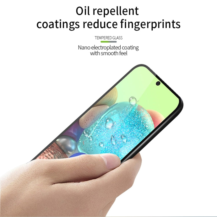 For Samsung Galaxy A71 5G PINWUYO 9H 2.5D Full Screen Tempered Glass Film(Black) - Galaxy Tempered Glass by PINWUYO | Online Shopping South Africa | PMC TechLife | Buy Now Pay Later Mobicred