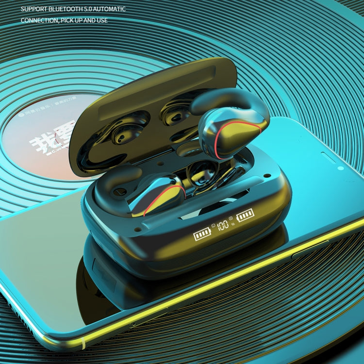 T20 TWS Bluetooth 5.0 Touch Wireless Bluetooth Earphone with Three LED Battery Display & Charging Box, Support Call & Voice Assistant(Champagne Gold) - TWS Earphone by PMC TechLife | Online Shopping South Africa | PMC TechLife