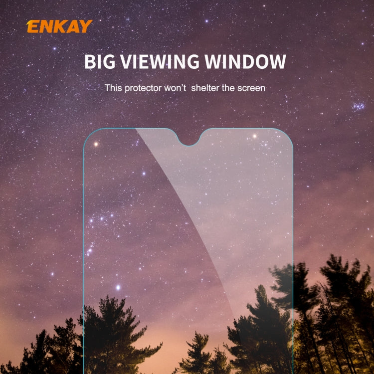 For Redmi 9 / 9A / 9C 2 PCS ENKAY Hat-Prince 0.26mm 9H 2.5D Curved Edge Tempered Glass Film -  by ENKAY | Online Shopping South Africa | PMC TechLife | Buy Now Pay Later Mobicred