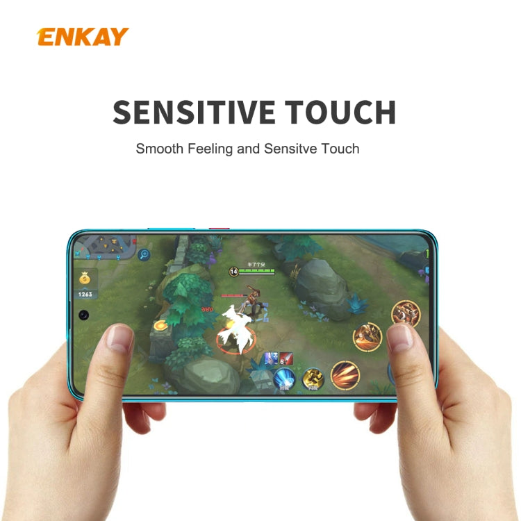 For Redmi 9 / 9A / 9C 2 PCS ENKAY Hat-Prince 0.26mm 9H 2.5D Curved Edge Tempered Glass Film -  by ENKAY | Online Shopping South Africa | PMC TechLife | Buy Now Pay Later Mobicred