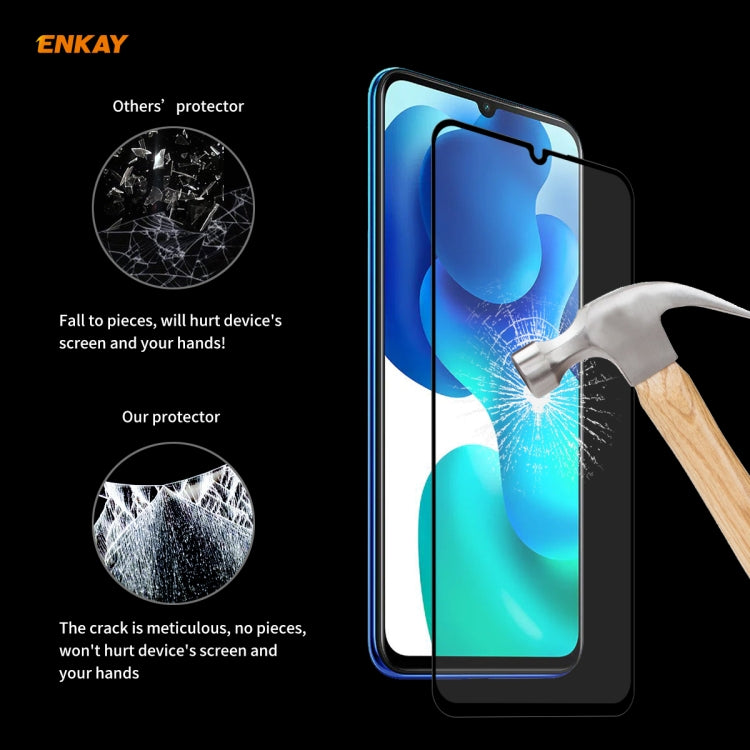 For Xiaomi Mi 10 Lite /Redmi 10X 5G 10 PCS ENKAY Hat-Prince Full Glue 0.26mm 9H 2.5D Tempered Glass Full Coverage Film -  by ENKAY | Online Shopping South Africa | PMC Jewellery